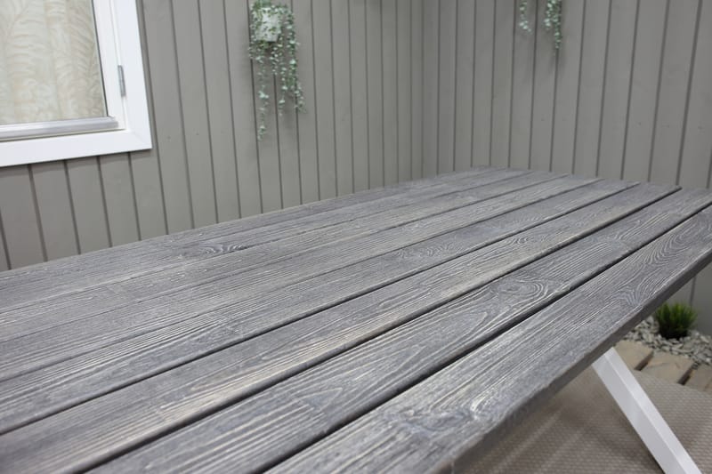 Scottsdale Spisebord 150 cm Grå/Hvit - KWA - Hagemøbler - Hagebord - Spisebord ute