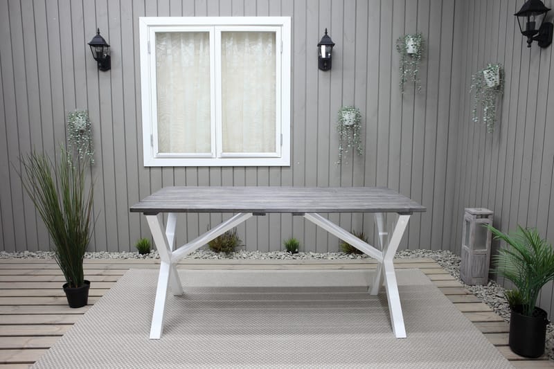 Scottsdale Spisebord 150 cm Grå/Hvit - KWA - Hagemøbler - Hagebord - Spisebord ute