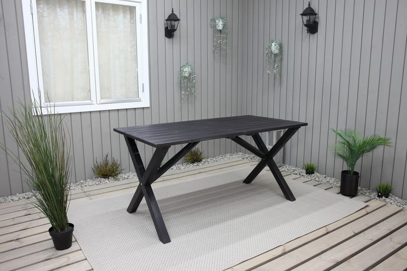 Scottsdale Spisebord 150 cm Kaffesvart - KWA - Hagemøbler - Hagebord - Spisebord ute