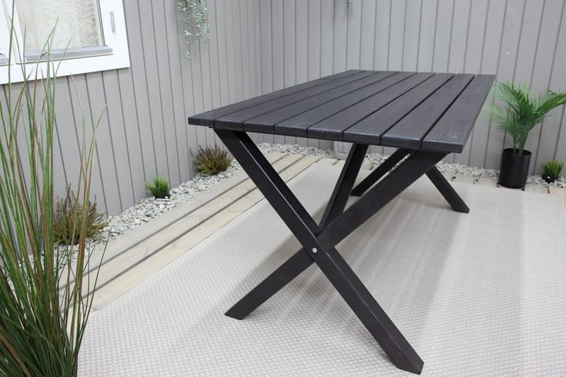 Scottsdale Spisebord 150 cm Kaffesvart - KWA - Hagemøbler - Hagebord - Spisebord ute