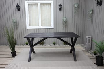 Scottsdale Spisebord 150 cm Kaffesvart - KWA - Hagemøbler - Hagebord - Spisebord ute