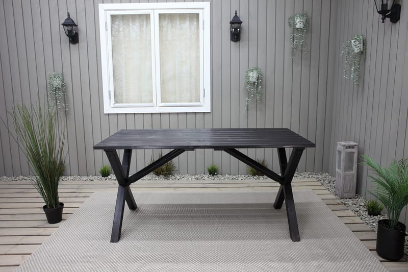 Scottsdale Spisebord 150 cm Kaffesvart - KWA - Hagemøbler - Hagebord - Spisebord ute