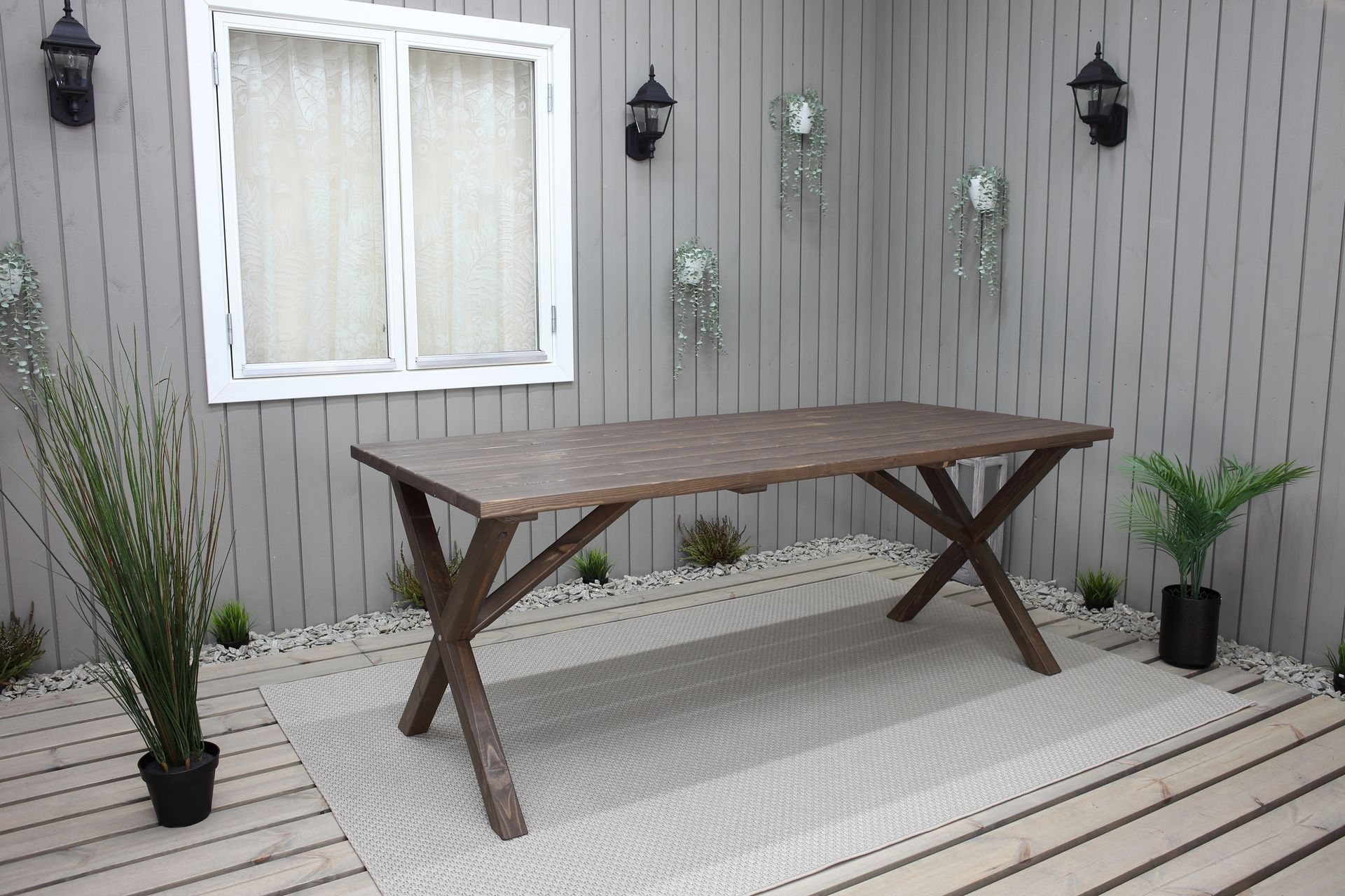 Scottsdale Spisebord 190 cm - Brun - Hagemøbler - Hagebord - Spisebord ute