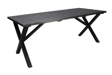 Scottsdale Spisebord 190 cm Svart - KWA - Hagemøbler - Hagebord - Spisebord ute