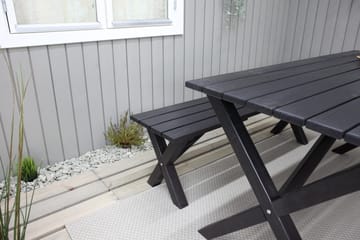 Scottsdale Spisebord 190 cm Svart - KWA - Hagemøbler - Hagebord - Spisebord ute