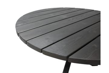 Scottsdale Spisebord Rundt 112 cm - Kaffesvart - Hagemøbler - Hagebord - Spisebord ute