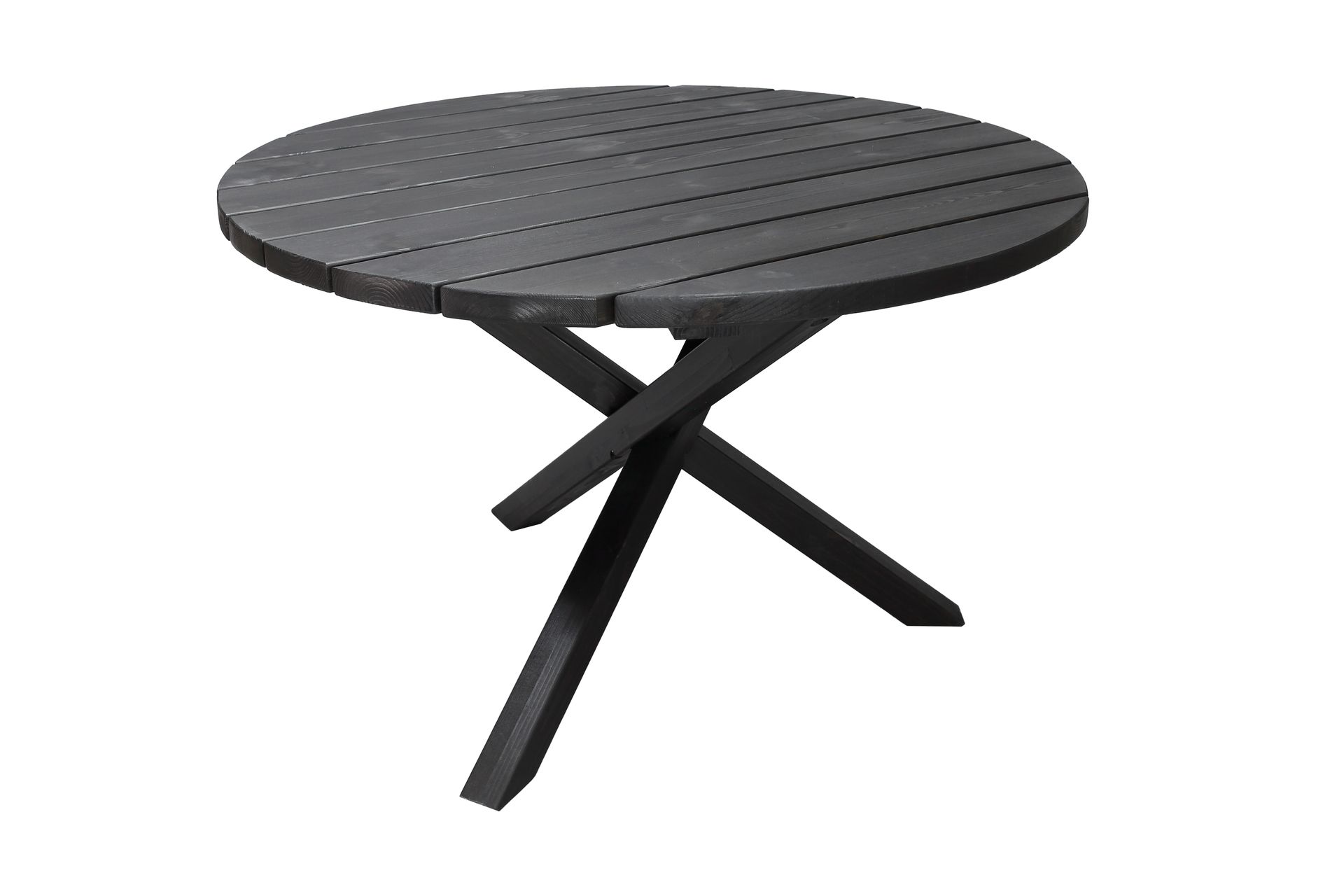 Scottsdale Spisebord Rundt 112 cm - Kaffesvart - Hagemøbler - Hagebord - Spisebord ute