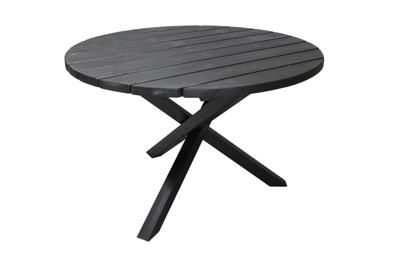 Scottsdale Spisebord Rundt 112 cm - Kaffesvart - Hagemøbler - Hagebord - Spisebord ute
