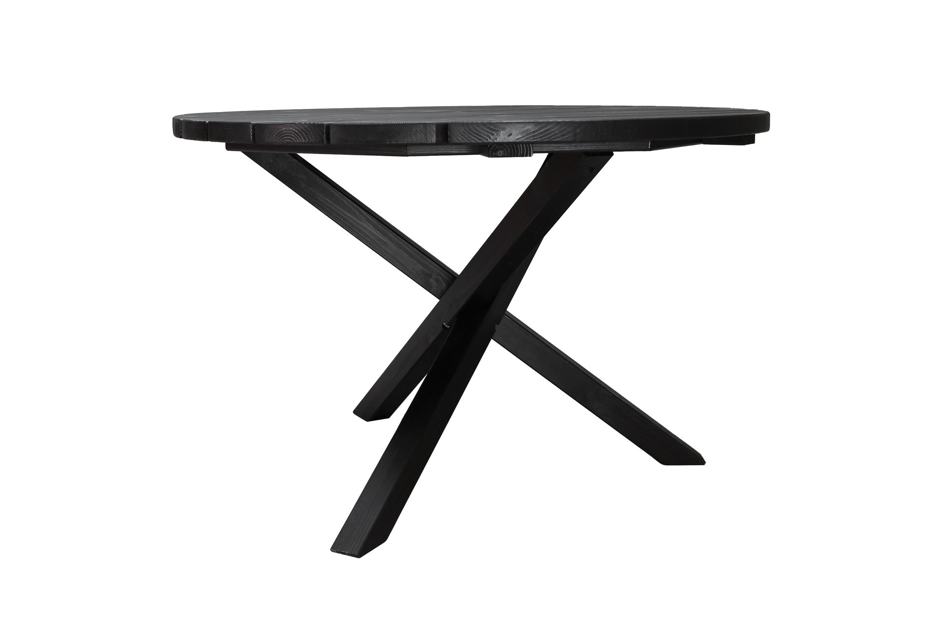 Scottsdale Spisebord Rundt 112 cm - Kaffesvart - Hagemøbler - Hagebord - Spisebord ute