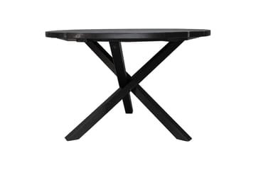 Scottsdale Spisebord Rundt 112 cm - Kaffesvart - Hagemøbler - Hagebord - Spisebord ute