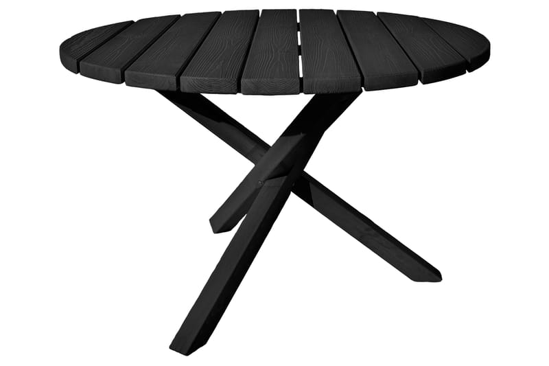 Scottsdale Spisebord Rundt 112 cm - Kaffesvart - Hagemøbler - Hagebord - Spisebord ute