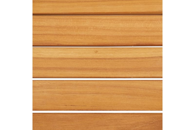 Sidebord til hage 45x45x38 cm heltre teak og rustfritt stål - Brun - Hagemøbler - Hagebord - Spisebord ute