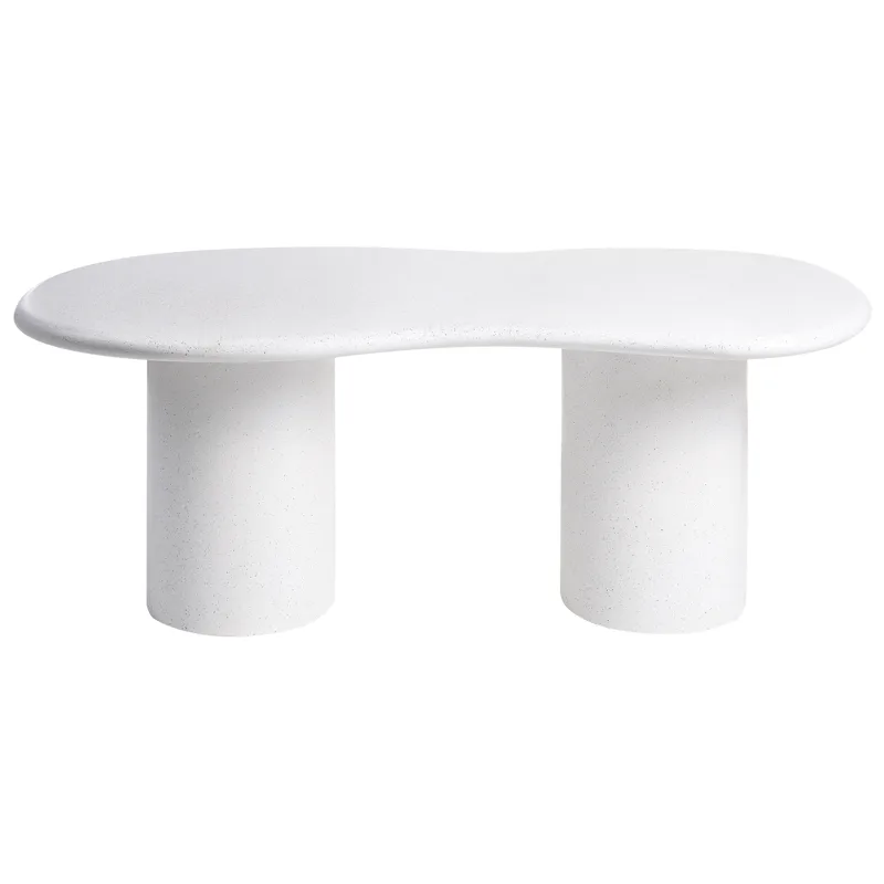 Spisebord utendørs Sirmione 200 cm terrazzoeffekt - Hvit - Hagemøbler - Hagebord - Spisebord ute