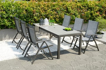 Solana Spisebord 201 cm - Grå - Hagemøbler - Hagebord - Spisebord ute