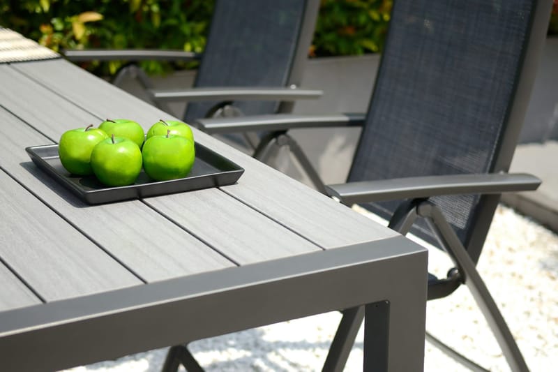 Solana Spisebord 201 cm - Grå - Hagemøbler - Hagebord - Spisebord ute