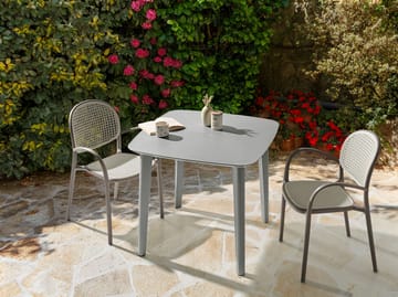 Spisebord utendørs Sorico 86 cm 86 cm - Grå - Hagemøbler - Hagebord - Spisebord ute