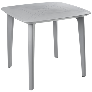 Spisebord utendørs Sorico 86 cm 86 cm - Grå - Hagemøbler - Hagebord - Spisebord ute