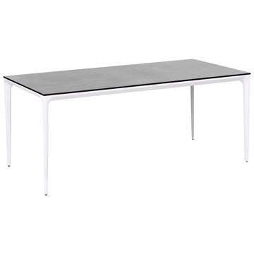 Spisebord utendørs Sovareto 90x180 cm steineffekt - Grå - Hagemøbler - Hagebord - Spisebord ute