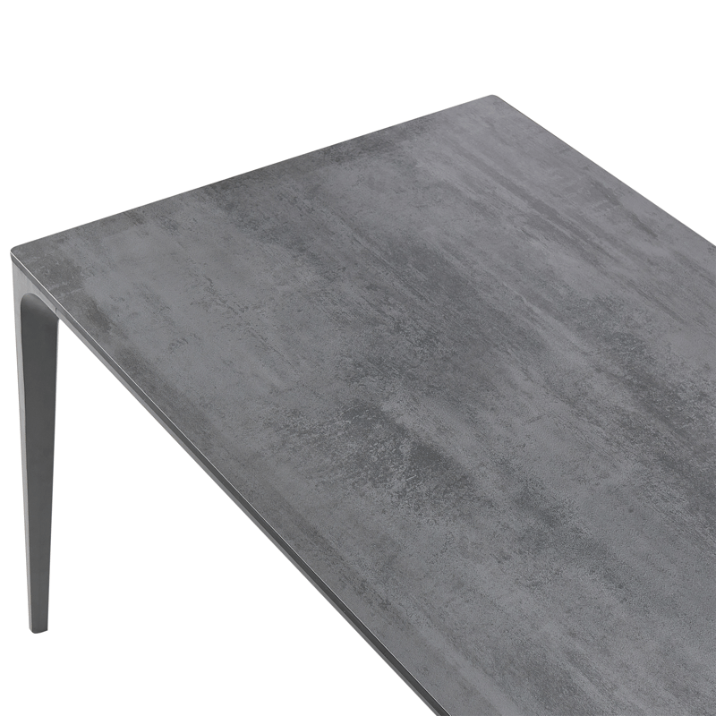 Spisebord utendørs Sovareto 90x180 cm steineffekt - Grå - Hagemøbler - Hagebord - Spisebord ute
