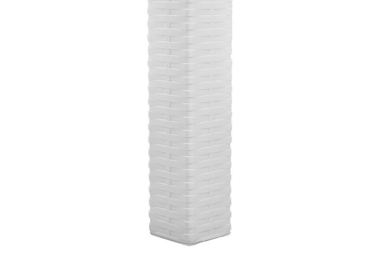 Spisebord Hvit 140 x 80 cm FOSSANO - Hvit - Hagemøbler - Hagebord - Spisebord ute
