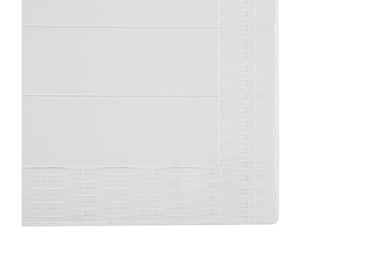 Spisebord Hvit 140 x 80 cm FOSSANO - Hvit - Hagemøbler - Hagebord - Spisebord ute