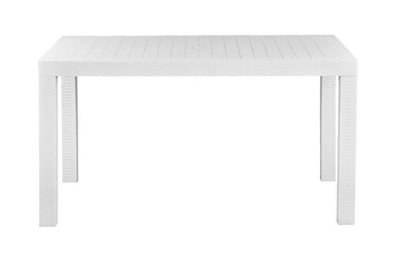 Spisebord Hvit 140 x 80 cm FOSSANO - Hvit - Spisebord ute