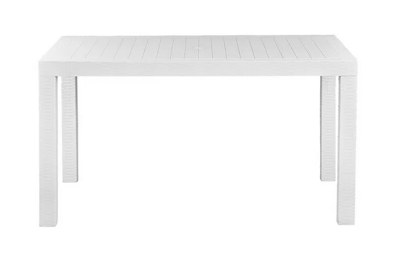 Spisebord Hvit 140 x 80 cm FOSSANO - Hvit - Hagemøbler - Hagebord - Spisebord ute