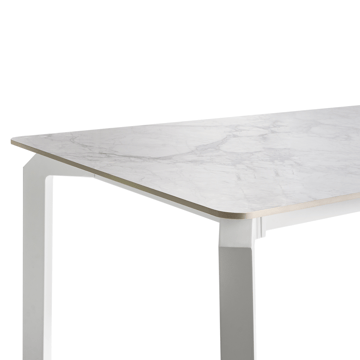 Spisebord utendørs Feletto 90x180 cm Stein Hvit - Hvit - Hagemøbler - Hagebord - Spisebord ute