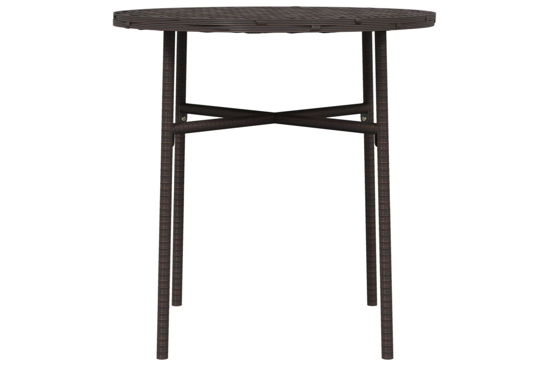 Tebord brun 45 cm polyrotting - Brun - Hagemøbler - Hagebord - Spisebord ute
