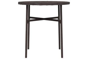 Tebord brun 45 cm polyrotting - Brun - Hagemøbler - Hagebord - Spisebord ute