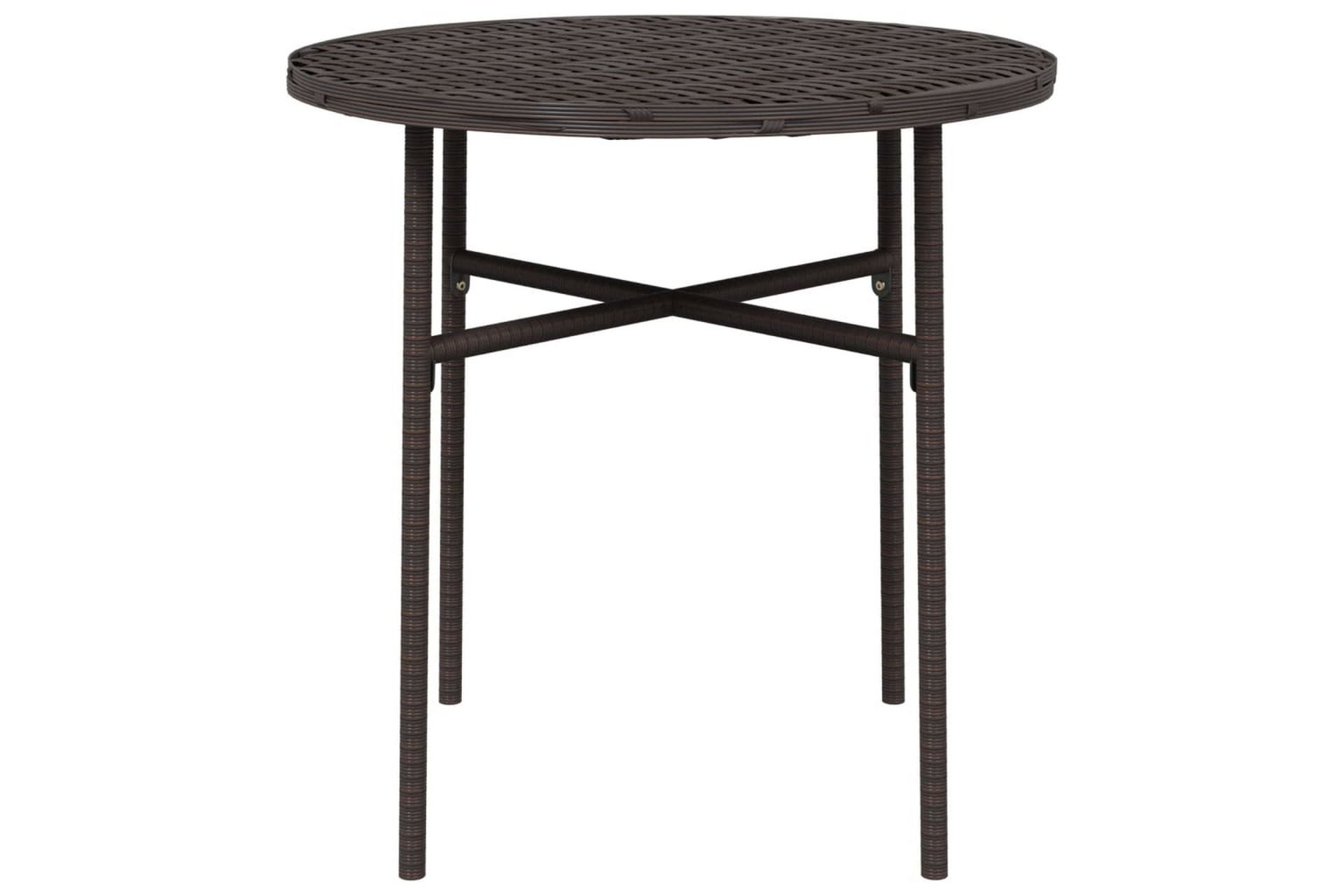Tebord brun 45 cm polyrotting - Brun - Hagemøbler - Hagebord - Spisebord ute