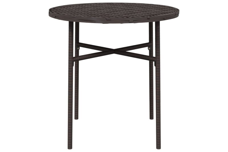 Tebord brun 45 cm polyrotting - Brun - Hagemøbler - Hagebord - Spisebord ute