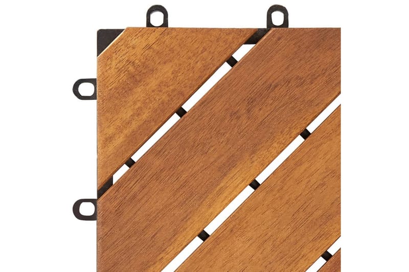 Terrassebord 10 stk 30x30 cm heltre akasie - Brun - Hagemøbler - Hagebord - Spisebord ute