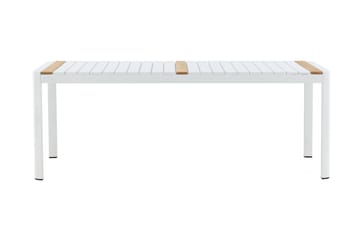 Togo Spisebord 200 cm - Hvit/grå - Hagemøbler - Hagebord - Spisebord ute