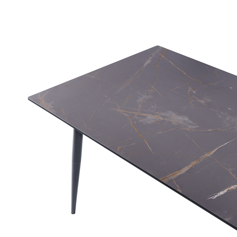 Spisebord utendørs Tolentino 90x180 cm marmoreffekt - Grå - Hagemøbler - Hagebord - Spisebord ute