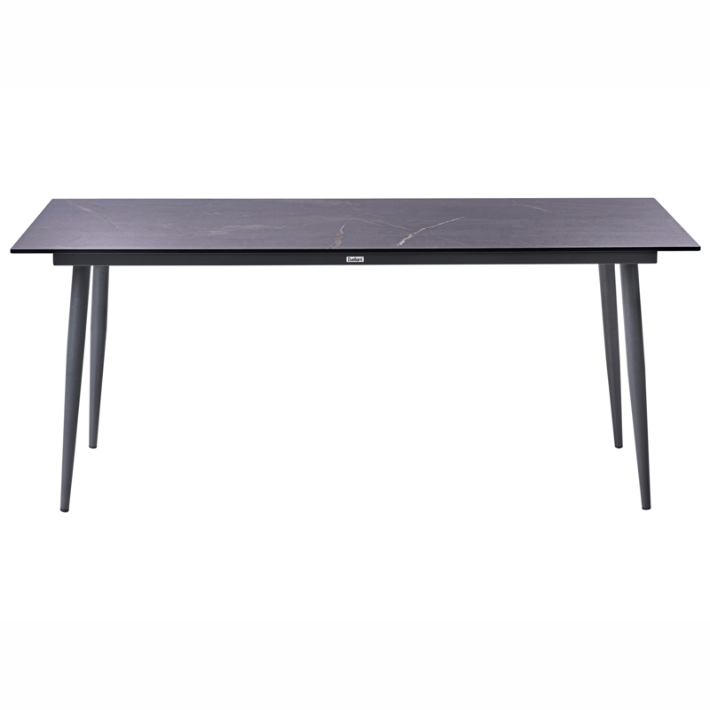 Spisebord utendørs Tolentino 90x180 cm marmoreffekt - Grå - Hagemøbler - Hagebord - Spisebord ute