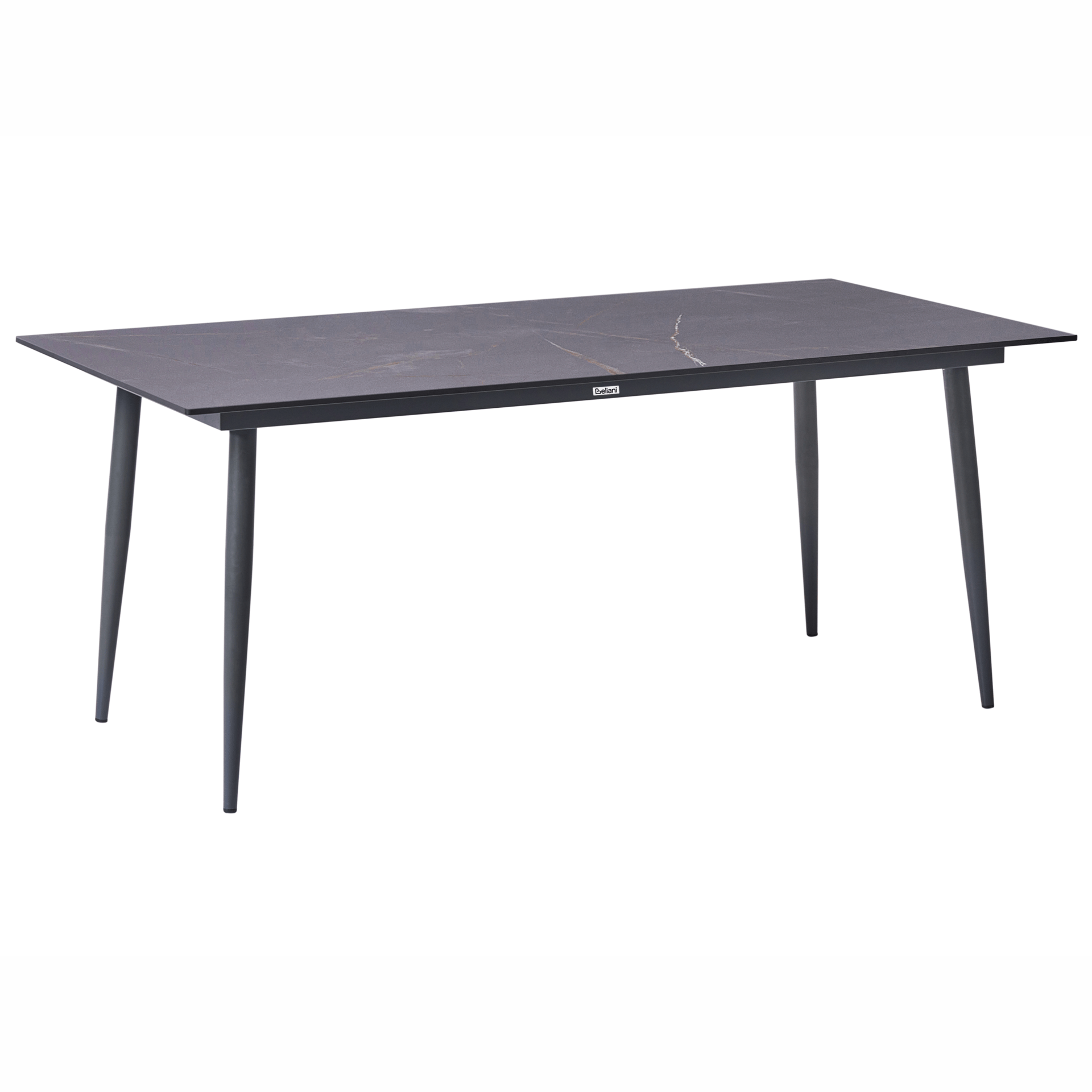 Spisebord utendørs Tolentino 90x180 cm marmoreffekt - Grå