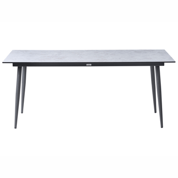 Spisebord utendørs Tolentino 90x180 cm steineffekt - Grå - Hagemøbler - Hagebord - Spisebord ute