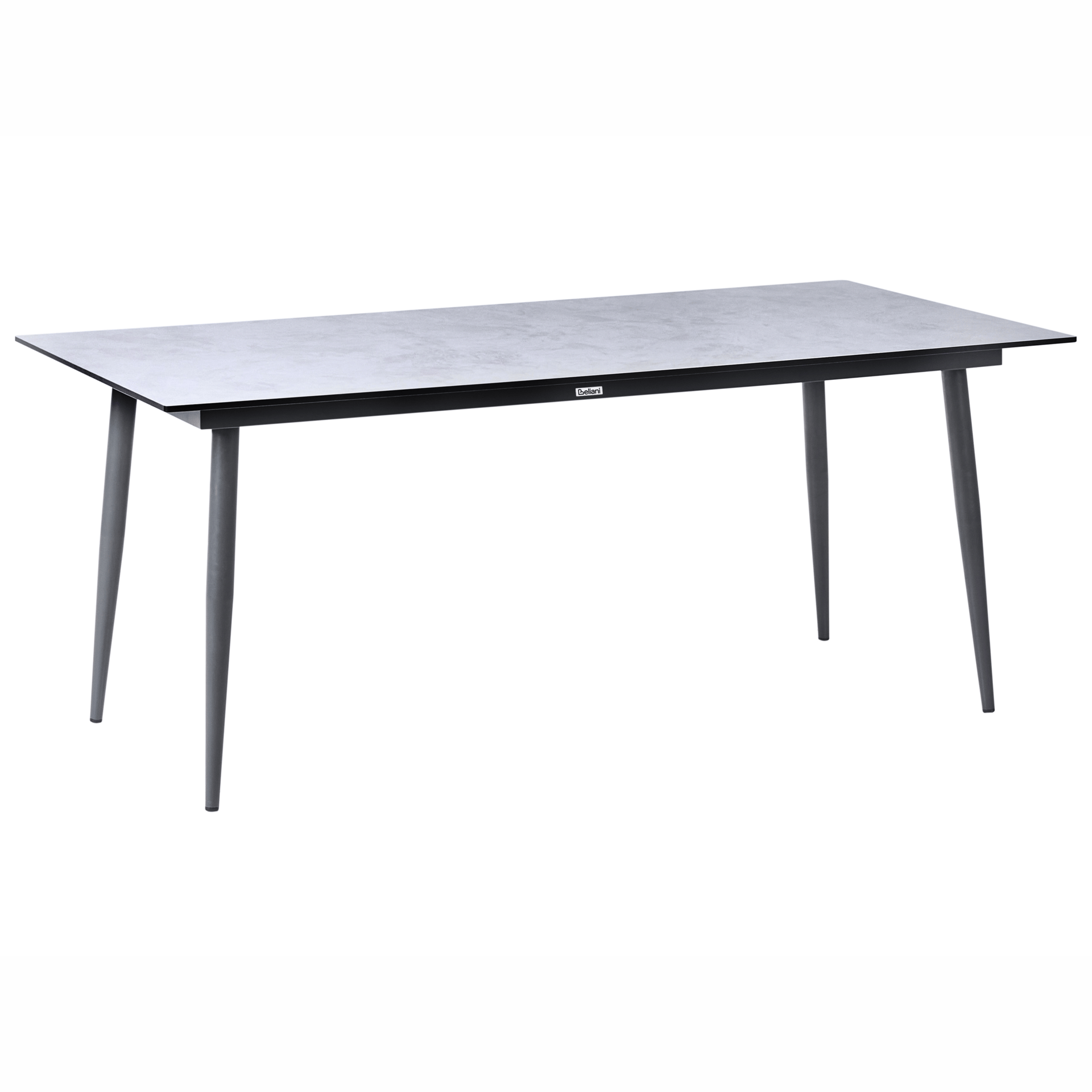 Spisebord utendørs Tolentino 90x180 cm steineffekt - Grå