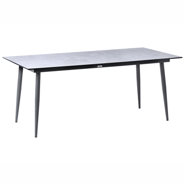 Spisebord utendørs Tolentino 90x180 cm steineffekt - Grå - Hagemøbler - Hagebord - Spisebord ute