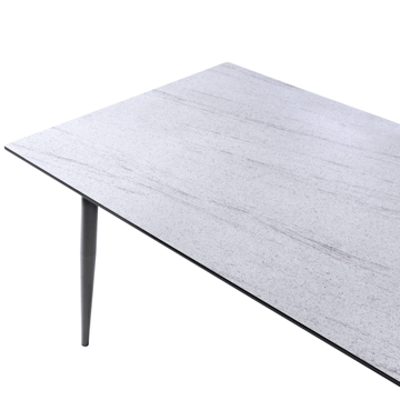 Spisebord utendørs Tolentino 90x180 cm steineffekt - Grå/Beige - Hagemøbler - Hagebord - Spisebord ute