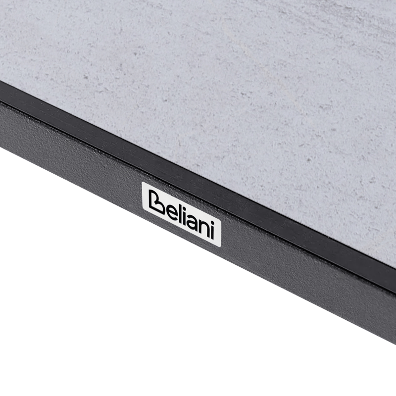 Spisebord utendørs Tolentino 90x180 cm steineffekt - Grå/Beige - Hagemøbler - Hagebord - Spisebord ute