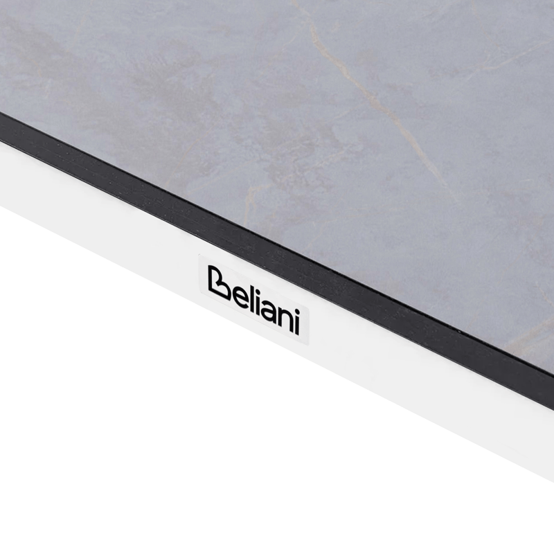 Spisebord utendørs Tolentino 90x180 cm steineffekt - Grå/hvit - Hagemøbler - Hagebord - Spisebord ute