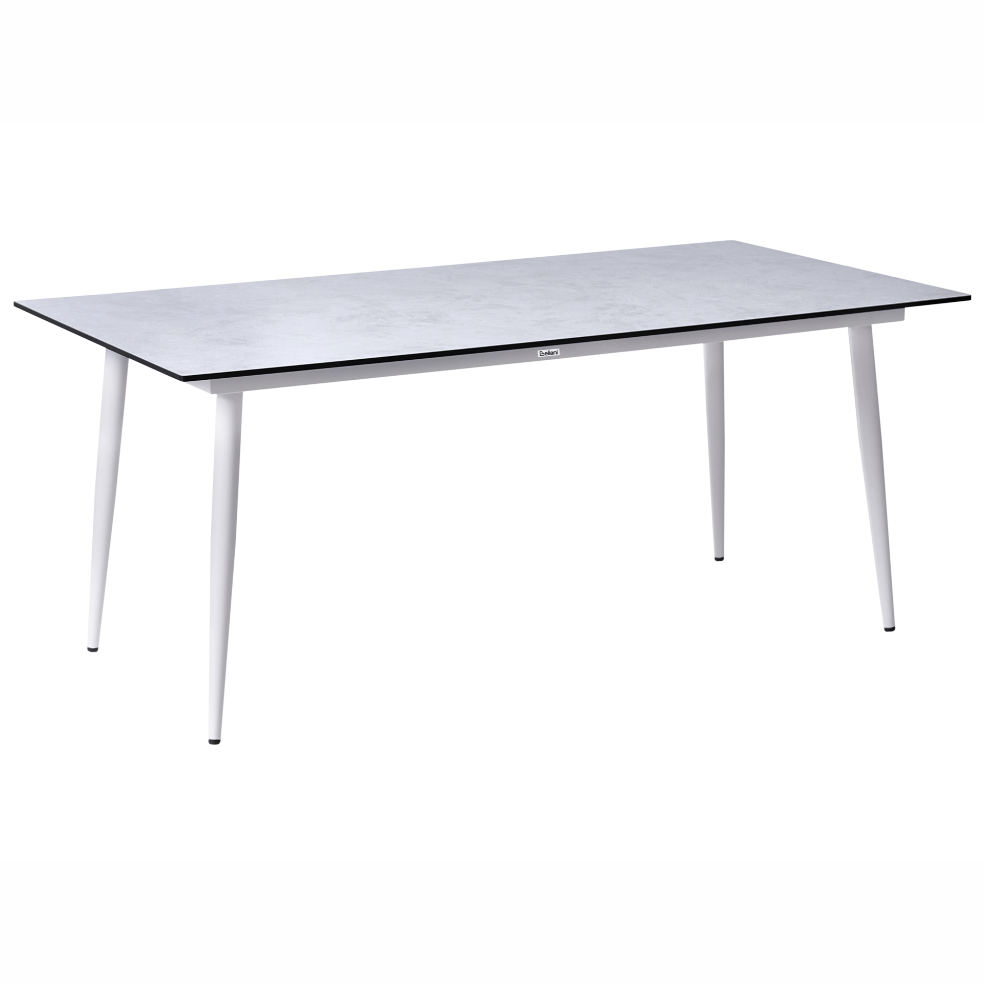 Spisebord utendørs Tolentino 90x180 cm steineffekt - Grå/hvit