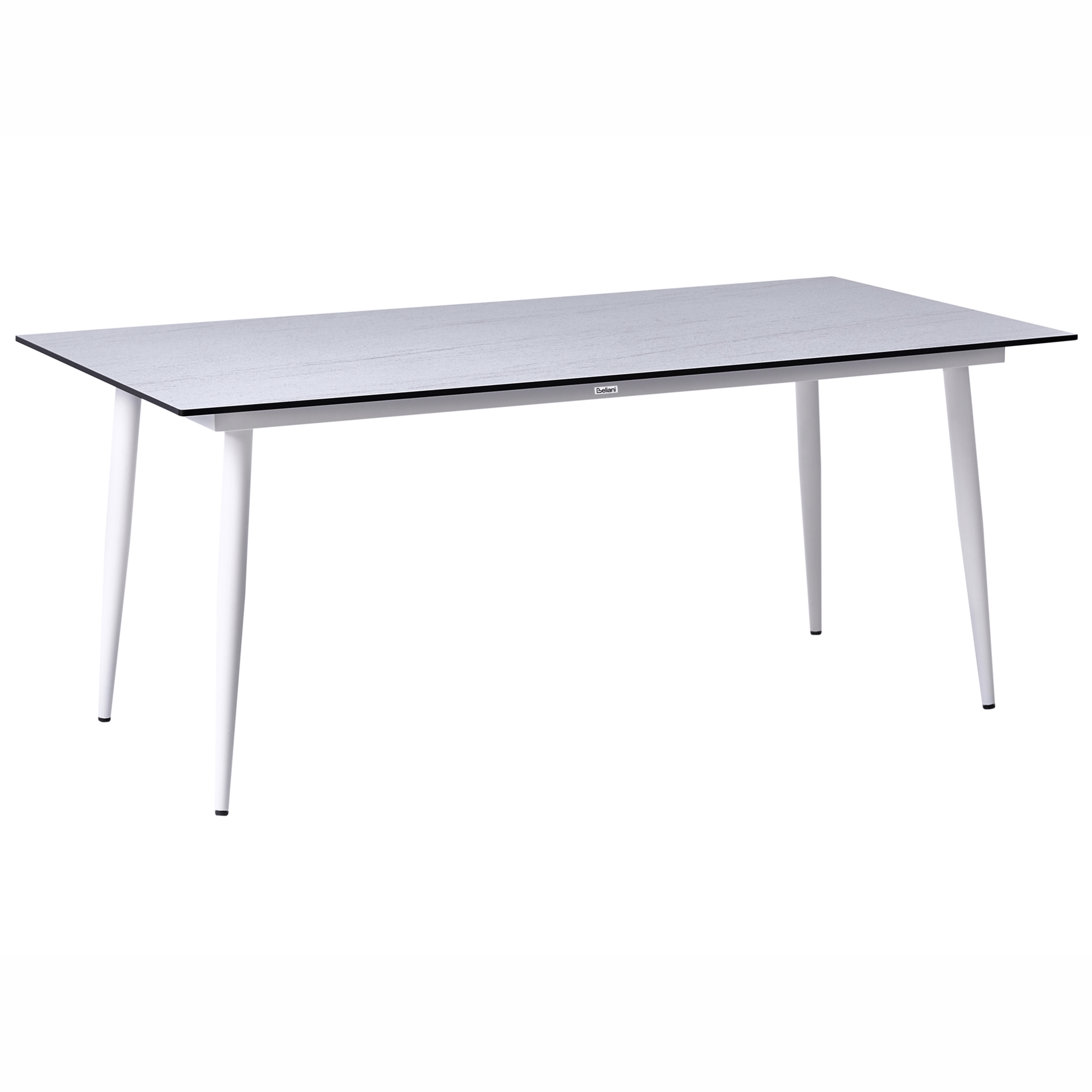 Spisebord utendørs Tolentino 90x180 cm steineffekt - Hvit/Beige