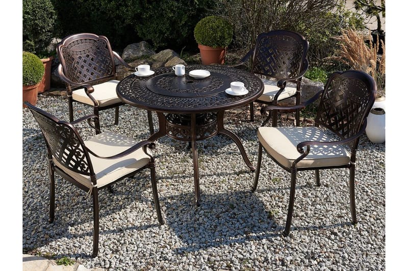 Tourcoing Grillbord - Brun - Hagemøbler - Hagebord - Spisebord ute