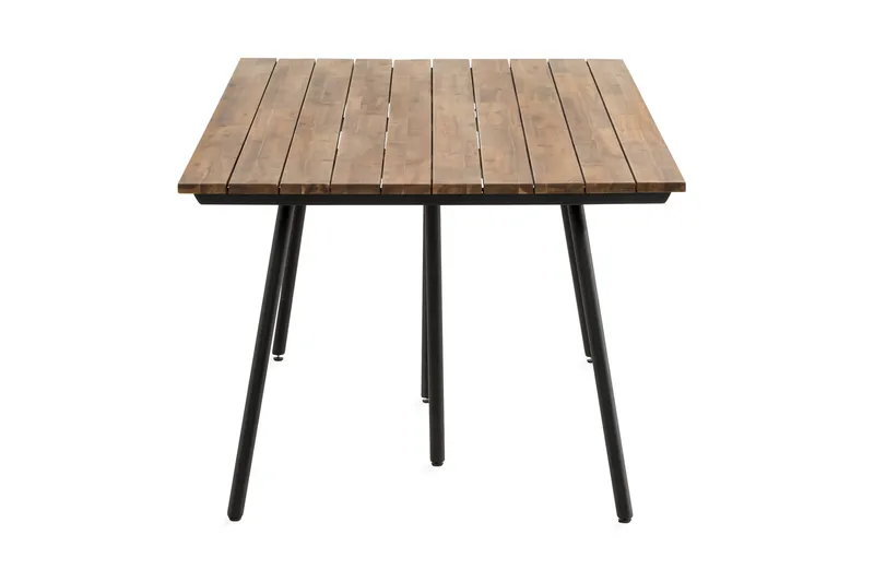 Trio Spisebord 200x100cm - Akasie / Svart - Hagemøbler - Hagebord - Spisebord ute