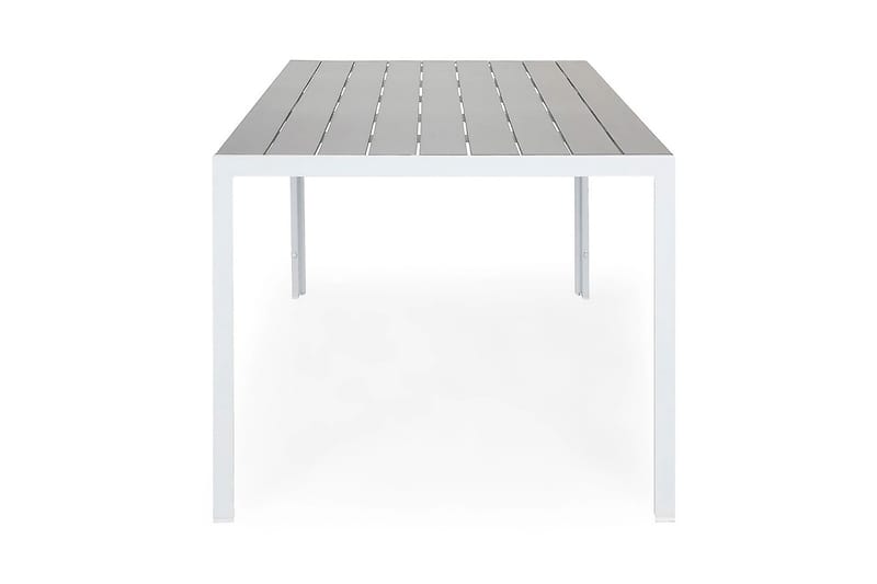 Tunis Bord 150x90 cm - Hvit/Grå - Hagemøbler - Hagebord - Spisebord ute
