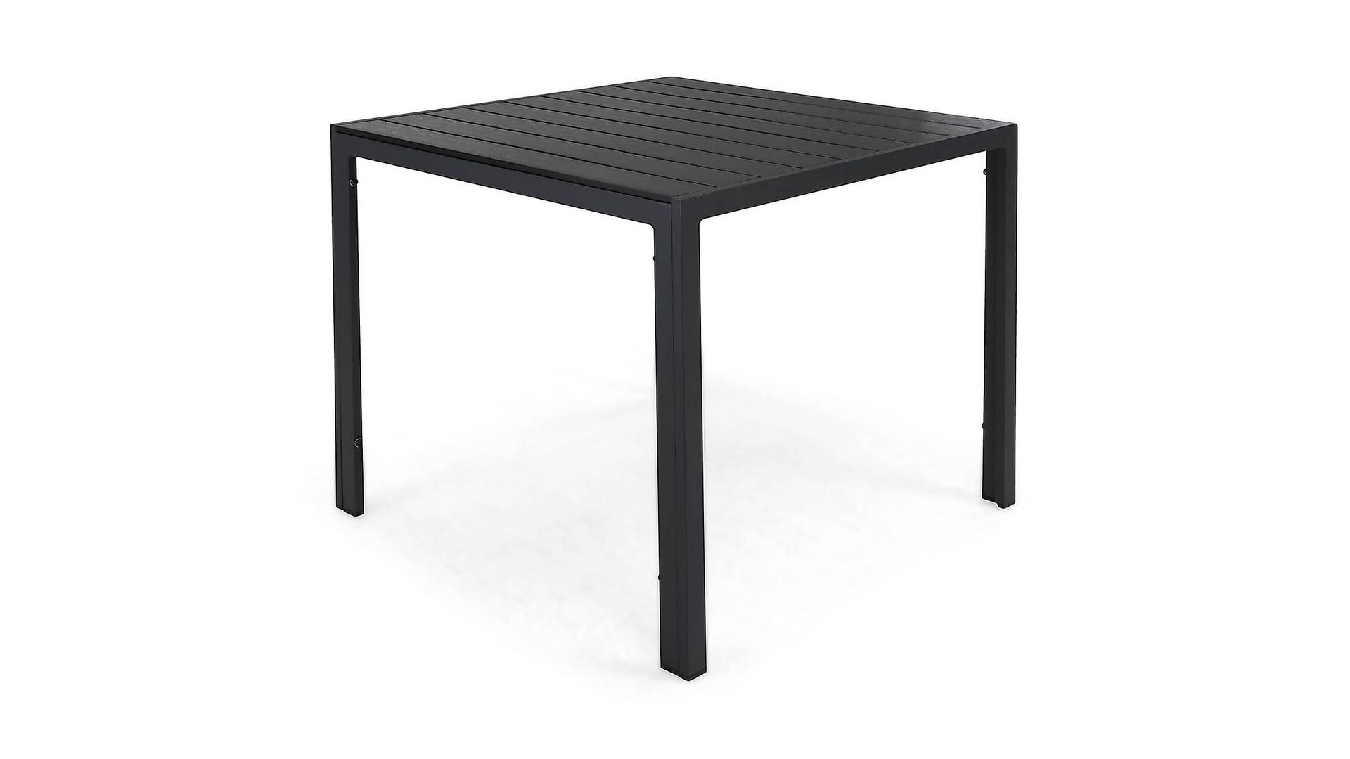 Tunis Bord 90x90 cm - Svart/Svart - Hagemøbler - Hagebord - Spisebord ute