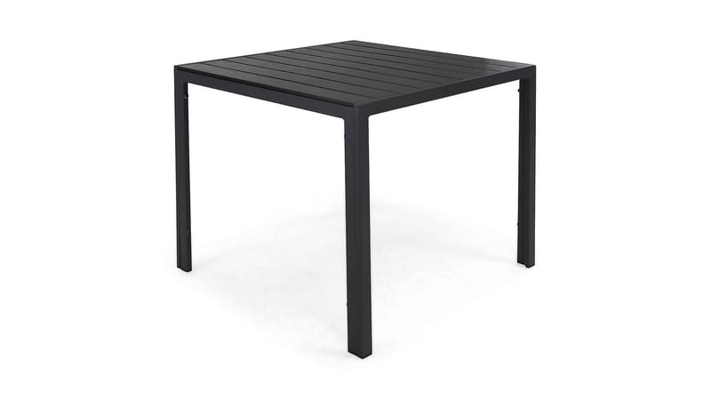 Tunis Bord 90x90 cm - Svart/Svart - Hagemøbler - Hagebord - Spisebord ute